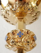 Solid Sterling silver Gothic Chalice